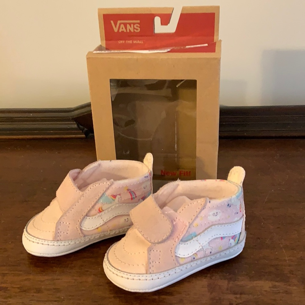 Vans crib shoes size 2-Sparkly unicorn shoes